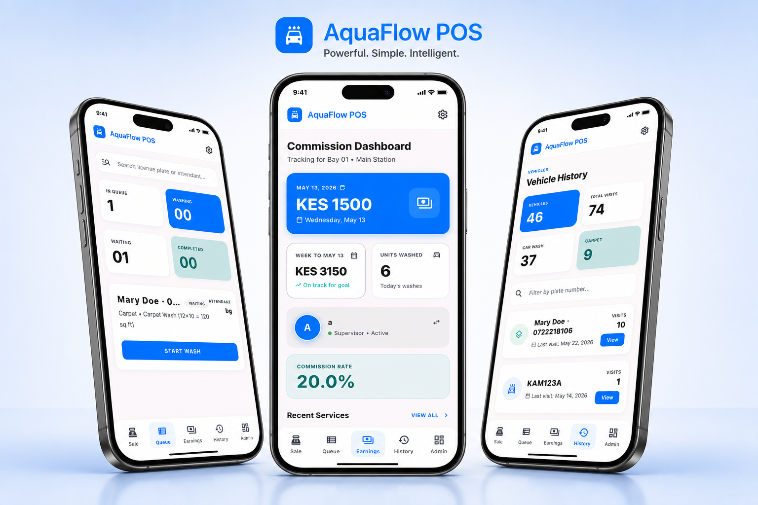 AquaFlow POS mobile app